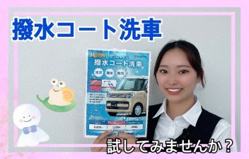 撥水コート洗車試してみませんか？？